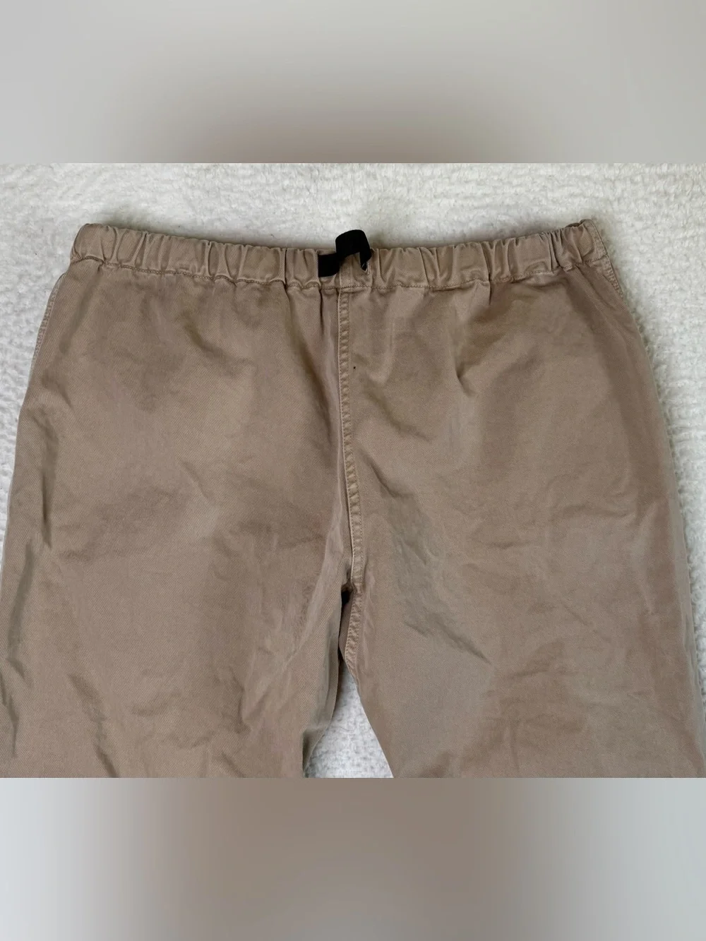 Gramicci Belted Pull On Outdoor Camping Hiking Pants Tan Mens Size XL Length 31